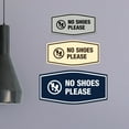 thumbnail image 4 of Signs ByLITA Fancy No Shoes Please Graphic Indoors Decoration Sign (Black) - Small, 4 of 6