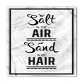 thumbnail image 1 of Saying Bandana, Salt in the Air Salt in Hair, Unisex Head and Neck Tie, by Ambesonne, 1 of 2