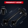 thumbnail image 2 of Bocinas de tren Air Horn CARFKA de 150 dB, superruidosas, con compresor, 2 of 8