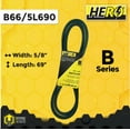 thumbnail image 2 of HERO® 5/8 inch x 69 inch Aramid Kevlar Lawn Mower Belt Replacement For Reference B66 5L690, 2 of 2
