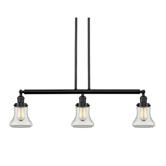 Innovations Lighting 213-S Bellmont Bellmont 3 Light 39" Wide Linear Chandelier - Black