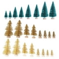 thumbnail image 3 of justharion Christmas Mini Tree Home Office Hotel Tabletop Tree Decor Holiday Desktop Ornament, 24 Pcs/set, 3 of 6