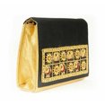 thumbnail image 2 of Artisan Handmade Black Embroidered Clutch Handbag, 2 of 4