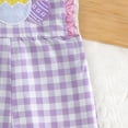 thumbnail image 5 of Kogui Toddler Girls Jumpsuits Girls Casual Sleeveless Jumpsuits Kids Wide Leg Bib Overalls Adjustable Strap Loose Romper Long Pants with Pockets 3T 4T (Purple,3-4 Years), 5 of 7
