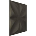 thumbnail image 2 of Ekena Millwork 11 7/8"W x 11 7/8"H Helene EnduraWall Decorative 3D Wall Panel, Universal Aged Metallic Weathered Steel (12-Pack for 11.76 Sq. Ft.), 2 of 6