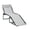 Gray, variant on Foldable Recline Lounge Chair, Adjustable Backrest & Footrest - Outdoor Beach Camping Chair - Grey/Black/Blue - 265lbs Capacity