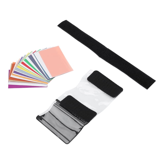 12pcs Color Filter Gel Filters for Lighting Effects and Color Correction, Cut to Fit Most Flash Model, Includes the Largest Selection of Popular Colors, Applications Are Almost