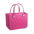 thumbnail image 1 of Rubber Bag Bogg Style Hole Waterproof Durable Oversize Silicone Beach Tote, 1 of 5