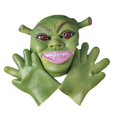 thumbnail image 1 of Máscara de látex Shreks para Halloween, carnaval y pascua, 350 g, 1 of 3