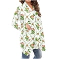 thumbnail image 1 of Cardigans pour Femmes Cardigan à Manches Longues Imprimé Floral à la Mode Veste Cardigan Manches 3/4 en Liquidation, 1 of 6