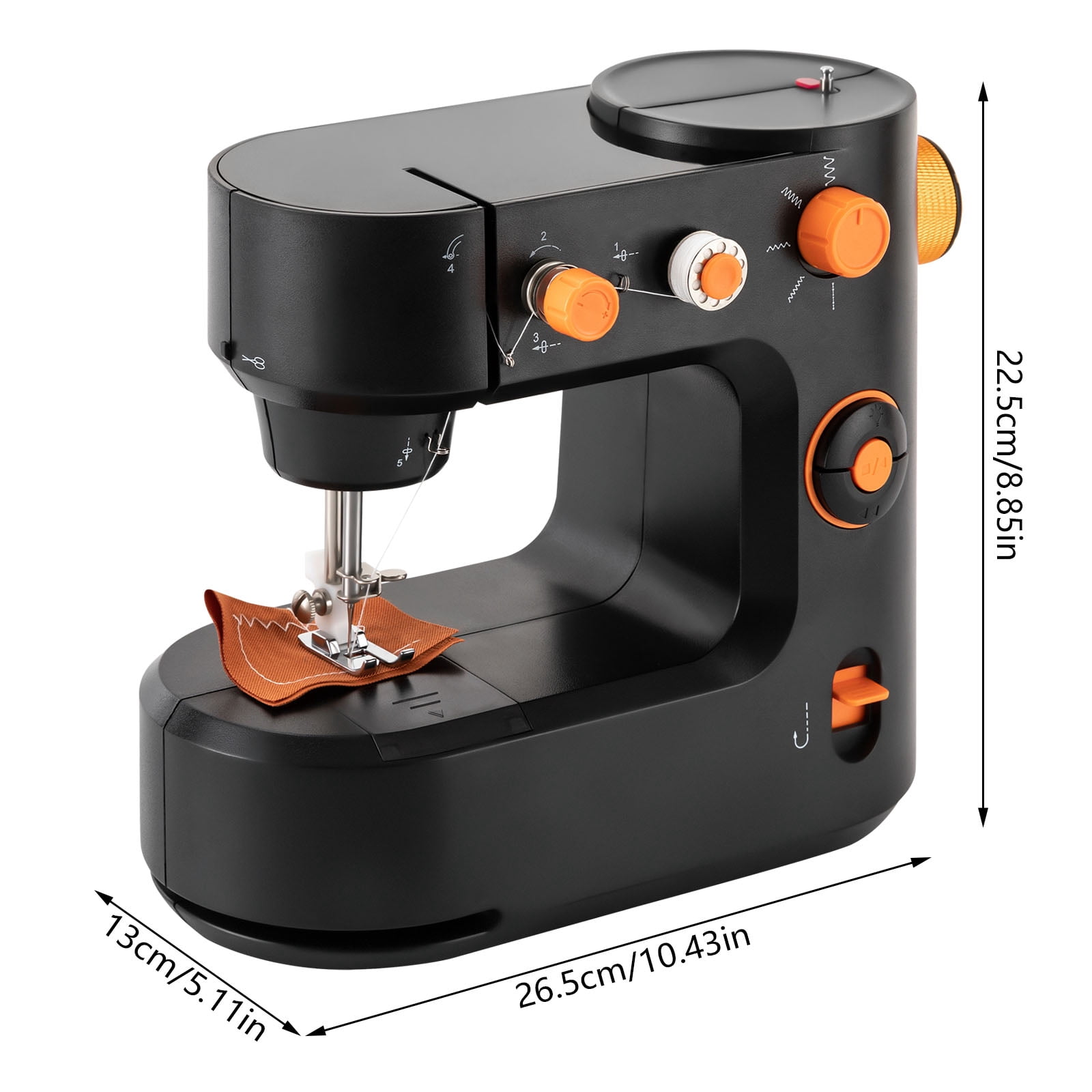Black Sewing Machine, Free-Arm, Super Utility Stitch Sewing Machine