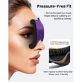 thumbnail image 3 of Eye Mask Sleep, Weighted Blackout Mask with Zero Eye Pressure, 3D Contoured Design, Soft Comfortable Fabric, Stable Wraparound Strap for Night Sleep, Travel, Meditation, for Women and Men, 3 of 9