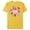 Yellow, variant on Disney Princess Pink Heart and Flowers It’s My Birthday - Short Sleeve Blended T-Shirt for Adults - Customized-Yellow