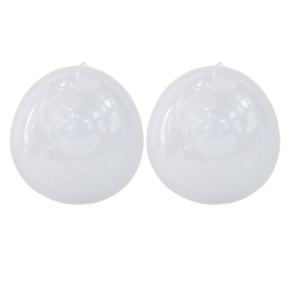 Ferencaa 2pcs Breastmilk Shells Portable Protector Leakage-proof Nursing Cups Breast Pump for Home Outdoor 55ml