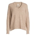 thumbnail image 3 of Dreamers by Debut Women’s Oversized V-Neck Sweater with Long Sleeves, Midweight, Sizes XS-XL, 3 of 5