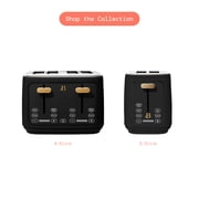 Beautiful 4-Slice Toaster with Touch-Activated Display, Black Sesame by Drew Barrymore