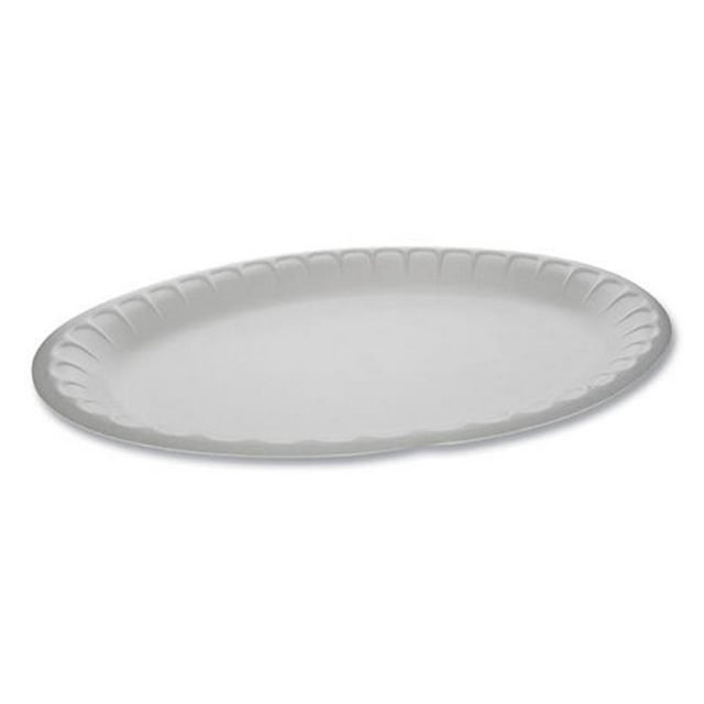 Plat de Vaisselle Ovale, Blanc