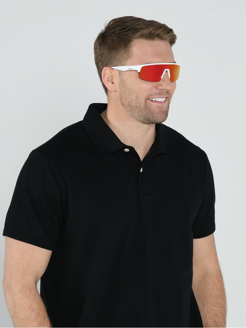 Foster Grant Ironman Men's Polarized Athletic Sunglasses White