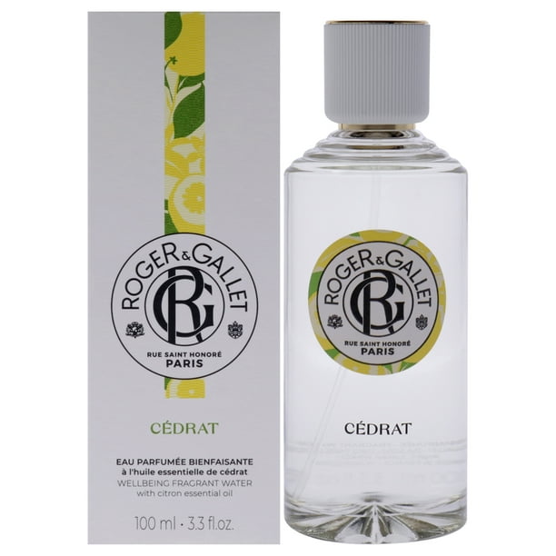 Cedrat Citron de Roger & Gallet para unisex - Spray de agua fresca y fragante de 3,3 oz