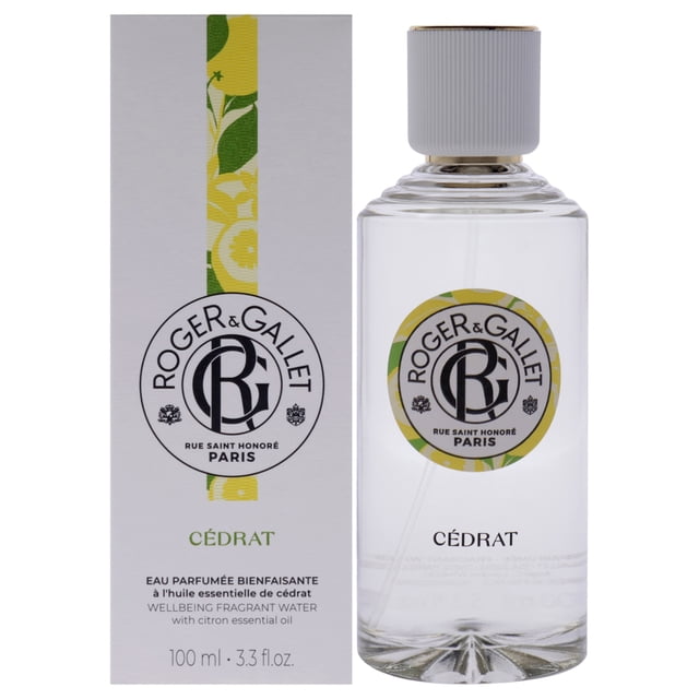 Cedrat Citron de Roger & Gallet para unisex - Spray de agua fresca y fragante de 3,3 oz