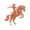 Rust, variant on RealSteel Bronco Horse Metal Wall Art – Western Rodeo Steel Decor (18", Black)