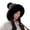 Black, variant on Hat for Women Hats for Men Ladies Winter Knitted Wool Cap Three Ball Pullover Cap Warm Ear Protection Hat