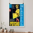 thumbnail image 4 of Psycho 1960 Alfred Hitchcock Retro Vintage Horror Movie Poster Horror Movie Psycho Movie Poster Size 24''x36'' - Kiloa, 4 of 5