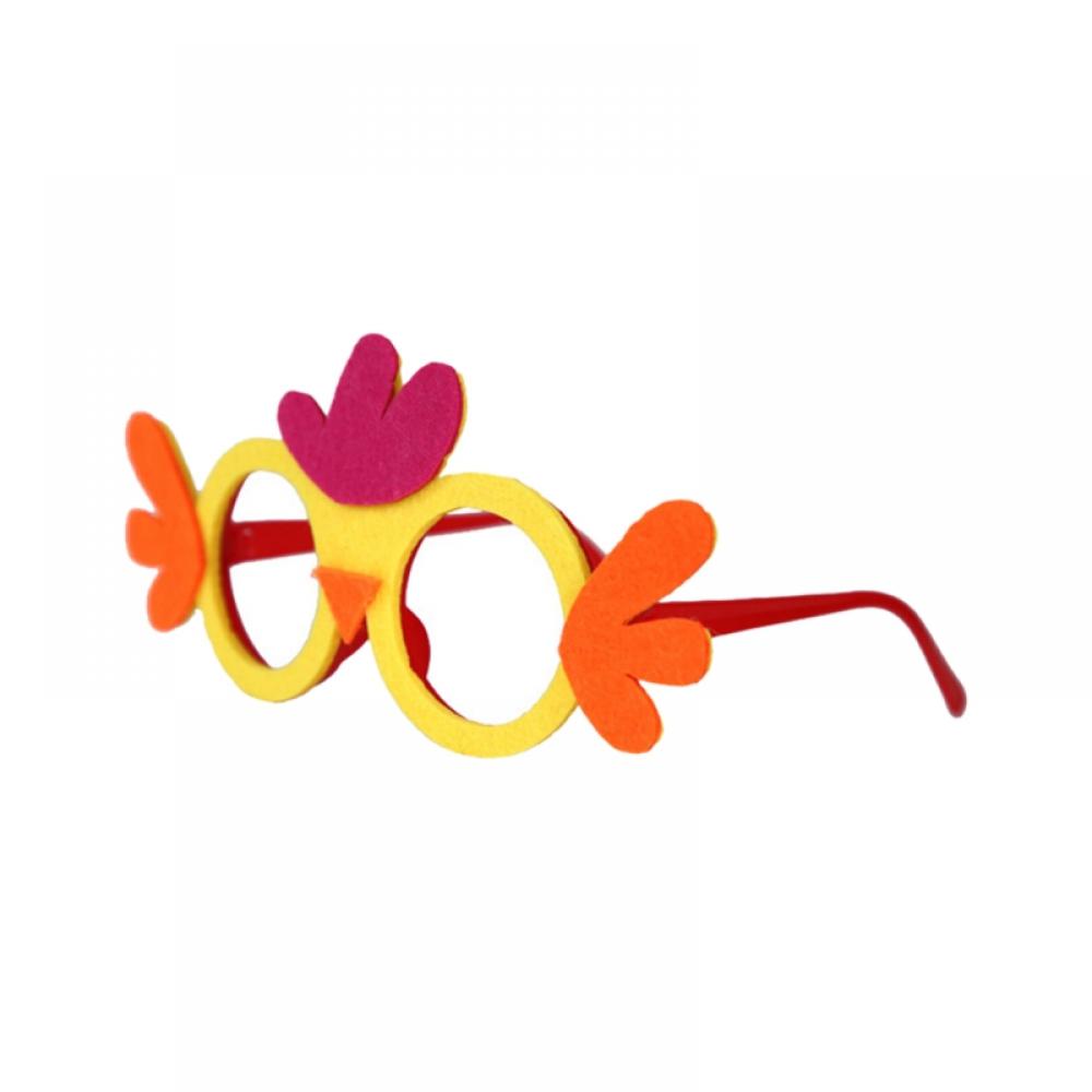 Keimprove Easter Glasses Egg Bunny Glitter Eyeglasses Easter Party