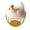 A, variant on SUYOLL Modern Farmhouse Hen Shaped Egg Basket Sleek Decorative Wire Organizer With Lid Nice For Countertop Kitchen Storage