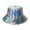 Silver, variant on Black Bucket Hat Unisex Metallic Stage Performance Hop Street Fashion Bucket Hat Tea Party Hats