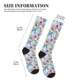 thumbnail image 2 of Lsque Cactus1 Pattern Sport Compression Socks for Men & Women 15-20 mmHg Knee High Nurse Pregnant Running Medical and Travel Athletic, 2 of 6