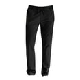 thumbnail image 6 of Godokuleh Mens Dress Pants Classic Fit Elastic Waist Drawstring Office Work Pants Summer Lightweight Straight-Leg Pants Black L, 6 of 6