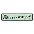 thumbnail image 2 of Airplane Novelty Sign, Metal Wall Decor - 4x18 inches, 2 of 4