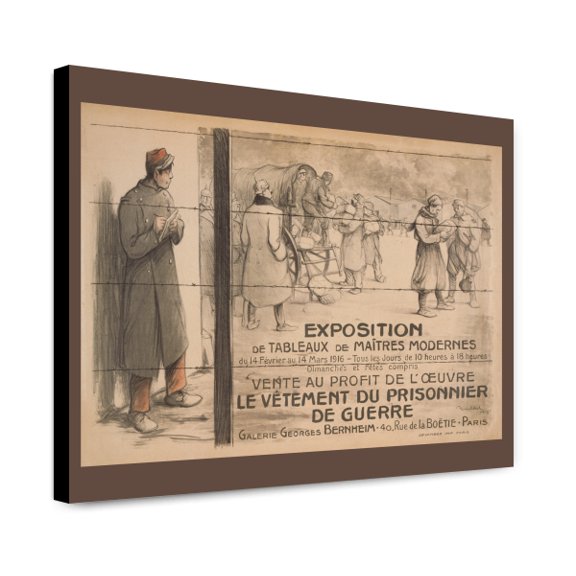 Canvas Print: Exposition De Tableaux De Maitres Modernes.. Vente Au Profit De