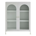 thumbnail image 5 of Modway Archway Metal Accent Cabinet with Height-Adjustable Shelves in Light Gray, 5 of 10