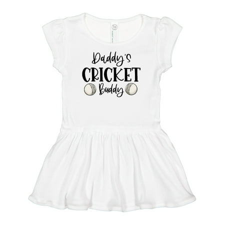 

Inktastic Daddy s Cricket Buddy Girls Baby Dress