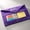 Purple-PP, variant on MMJ 3 Hole Oxford Cloth Pencil Pouch Transparent PVC Document Storage Bag Large Capacity Detachable 3 Ring Binder Stationery Organizer, 9.84x7.09in for Office Supplies