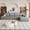 Grey, variant on 135" Cloud Sectional Couch with L-Shape Chaise, Modular 4-Seat Sofa, Deep Seat Corduroy Upholstered Couch, No Assembly Required, Living Room Bedroom Furniture, Camel
