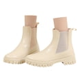 thumbnail image 3 of Women's Rain Shoes - Fashionable Low Top Solid Color Rain Boots for Women Thick and Non- Design for Rainy Seasons, 3 of 9