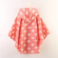 thumbnail image 4 of 1 Psc de Impermeable de Escuela para Estuddiantes Portatíl con Capucha Elegante - XL Pink Dot XL Sunnimix Chubasquero impermeable para niños, 4 of 8