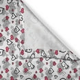 thumbnail image 3 of Ambesonne Love Kitchen Curtains, Valentine's Day Hearts, 55"x39", Grey White Hot Pink, 3 of 3