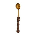 thumbnail image 3 of Brass and Wood Wax Melting Spoon for Kitchen Use Multi Color Durable Premium Material 3.5 inches, 3 of 8
