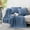 Dusty Blue, variant on Cable Knit Throw Blanket & Pillow Set, Dusty Blue Set of 3, Knitted Blanket (50"x60") & 2 Pillow Covers (18"x18"), Soft & Cozy Decorative Couch Bed Sofa