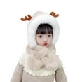 thumbnail image 1 of Chapeau pour Enfants Bois de Cerf Couleur Contrastée Automne Hiver Coupe-Vent avec Rabat d'Oreille pour Extérieur, 1 of 10