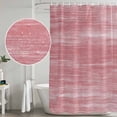 thumbnail image 4 of Pink Shower Curtain Set - 48" x 72" Washable Bathtub Curtain with 12 Hooks, Vintage Modern Abstract Art Ombre Waterproof Fabric Stall Shower Curtains for Bathroom/Bathtub Décor, 4 of 6