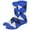 Cerulean Blue / Navy / White, variant on Men's Cotton Colorful Argyle Casual Crew Dress Socks for Groomsmen, Size 8 to 13
