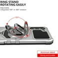 thumbnail image 5 of Robotic Series Hybrid Case with Ring Grip for Samsung Galaxy S23 FE - Silver, 5 of 5