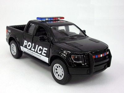 5' Kinsmart 2013 Ford F-150 SVT Raptor SuperCrew Police Special Diecast 1:46