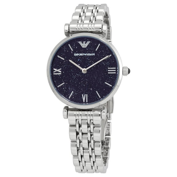 Emporio Armani Gianni T-Bar Women's Blue Dial Quartz Watch AR11091