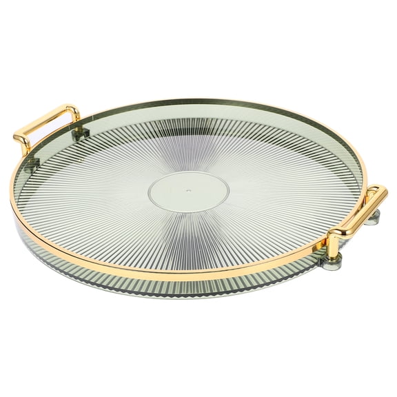 HOMEMAXS Tray Decor Items Plastic Tray 28.50X26.70X2.20CM Green